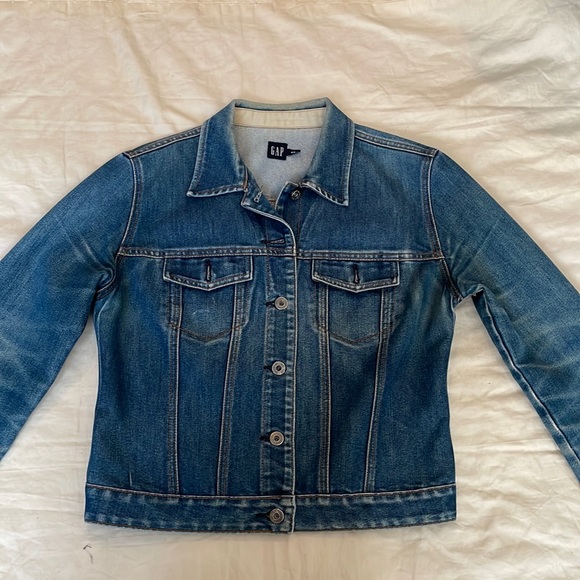Gap Denim Fitted Jacket Medium - Picture 2 of 8